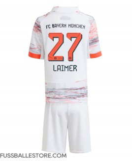 Günstige Bayern Munich Konrad Laimer #27 Auswärts Trikotsatzt Kinder 2025-26 Kurzarm (+ Kurze Hosen)